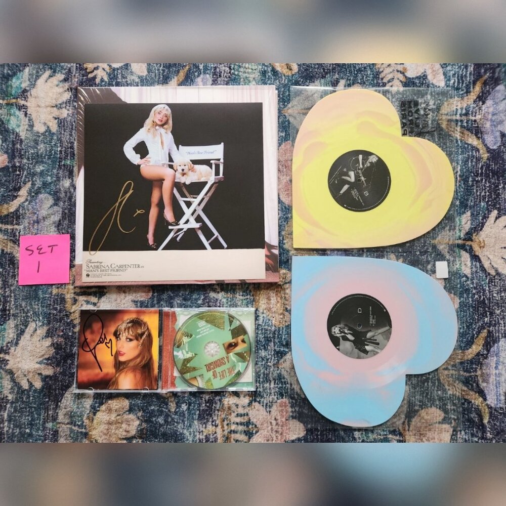 The Life Of A Showgirl Signed CDs - Sabrina Carpenter Signed Vinyls - LLFP